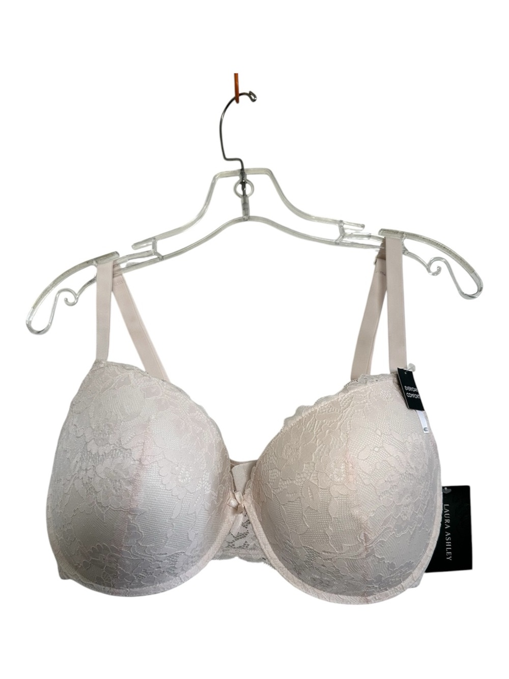 Laura Ashley Pale Blush Lace Underwire Molded T-Shirt Bra
